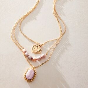 Free People Gold Plated Waverly Necklace